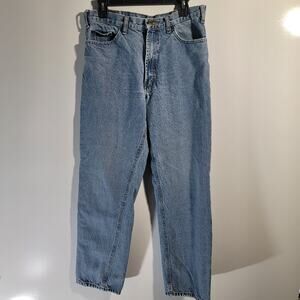 Full Blue Men's Jeans Size 33x32 Light Blue Denim Straight Leg 100% Cotton